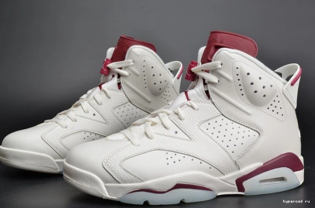 Retro 384664-116 white Jordan 6 Maroon Air 1205